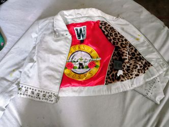 Vintage Guns And Roses Jacket Leather