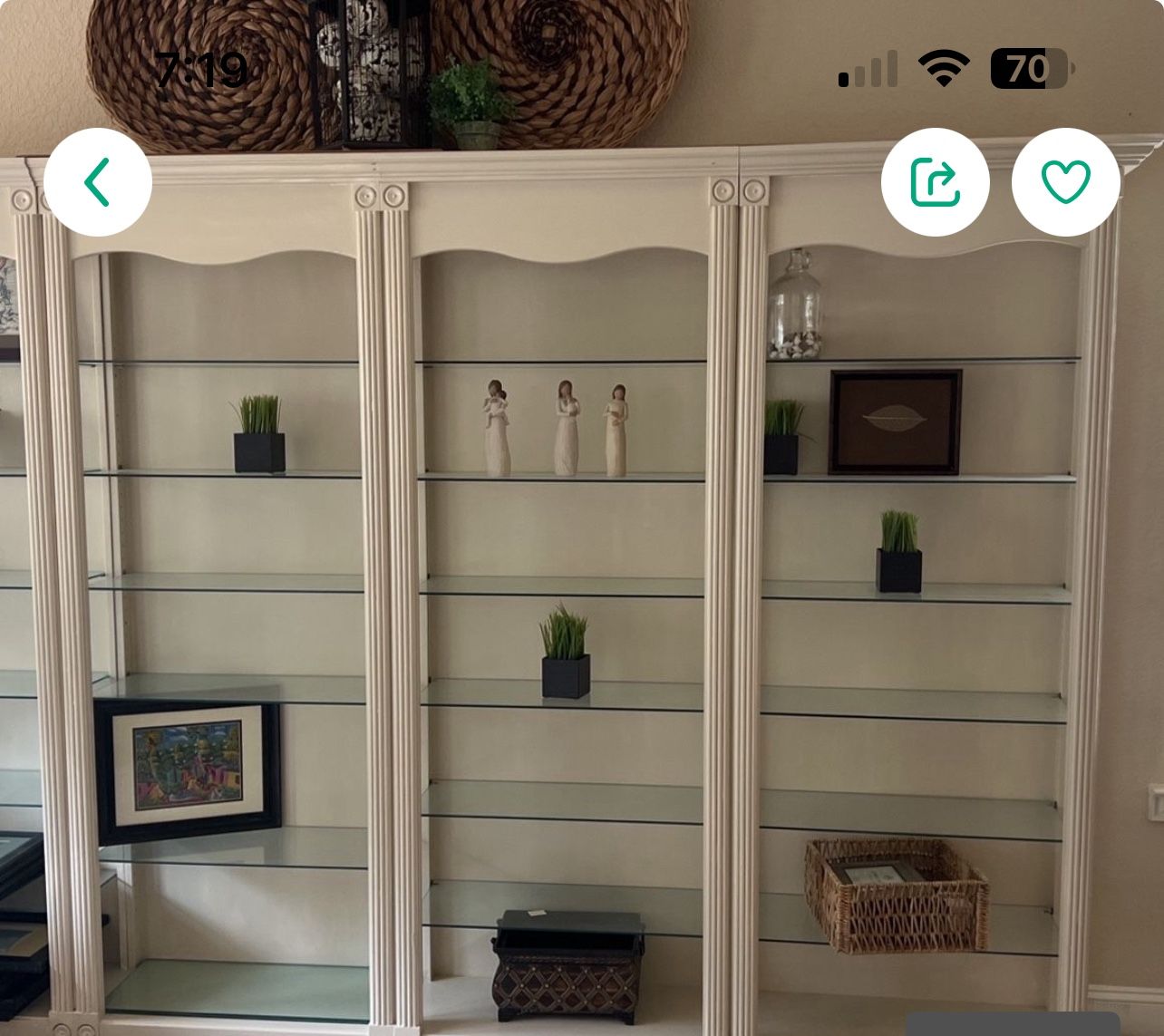Upscale Glass Shelf - 5 Shelves Total - $150