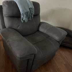 Single Electric Reclinable Chair Soft Material 