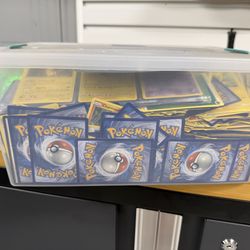 Hundreds of Pokémon cards