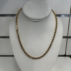 14kt Rope Necklace/Chain (solid)