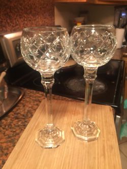 Crystal candle holders