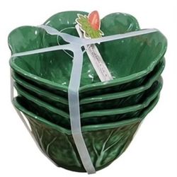 GARDENERS EDEN SET OF 4 MELAMINE CABBAGE BOWLS