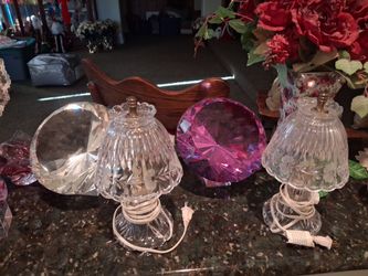 Two crystal lights work , fine , perfect shape , mostly for nightlights
