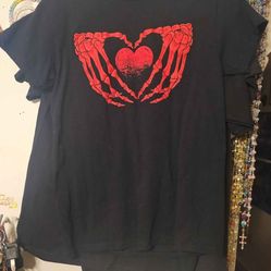 Neon Riot red skeleton shirt