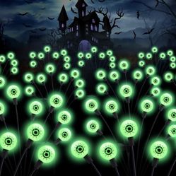 ASMAD Halloween Decorations Outdoor Solar Scary Eyeball Lights, 4Pack