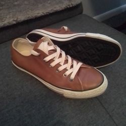 Brown Converse Shoes Size 9