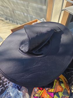 New black witch hat adult Halloween costume
