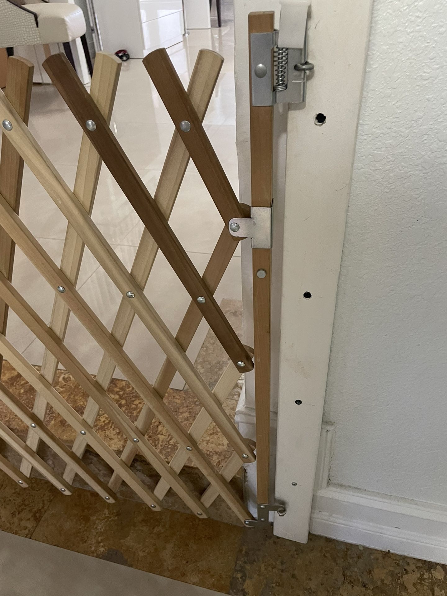Wood Expansion Pet shield Or Baby Gate Extra Wide