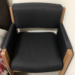 Black Upholstered Chair