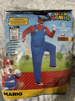 Super Mario Costume Size Large 42-46