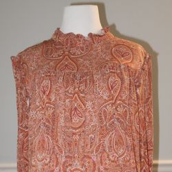 A New Day: Orange Patterned Dress XL: NEVER BEEN WORN