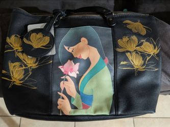 Disney Store Mulan 20th Anniversary Fashion Tote Bag NWT Mirror Charm