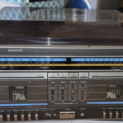 Magnavox Dual Cassette Stereo Record Player