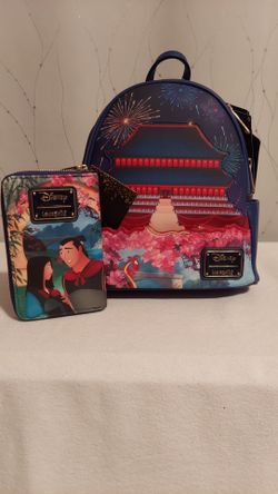 Loungefly LED Mulan backpack w/ wallet