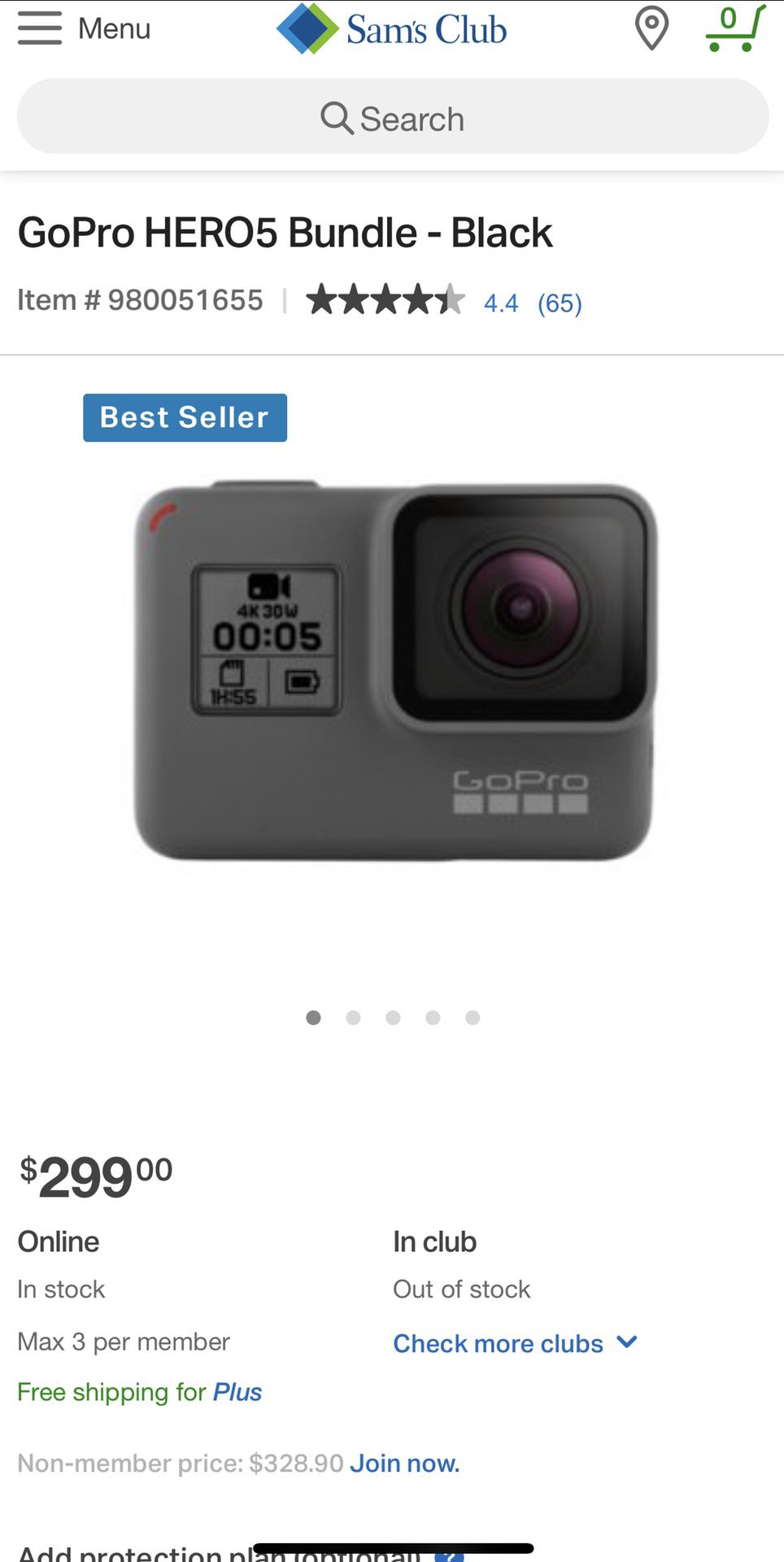 GoPro Hero 5 brand new with the box $200