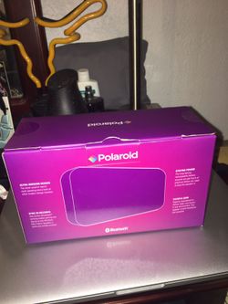 Polaroid fabric speaker