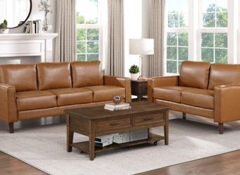 Malcolm caramel sofa