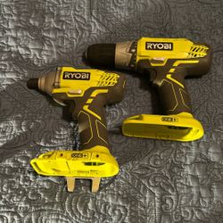 2 Ryobi Drills No Battery’s 