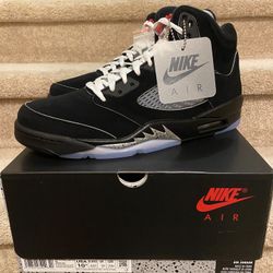 Air Jordan 5 Retro Black Metallic - Men Size 10.5 - Brand New