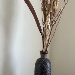 Dark brown decorative vase