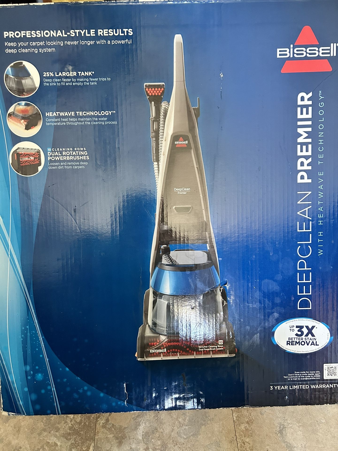 Bissell Deep clean Premiere With Heatwave Technology