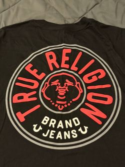 Men’s T Shirt- True Religion, black/red