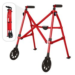 Stander Space Saver Foldable Walker with Front Wheels #1981D T7