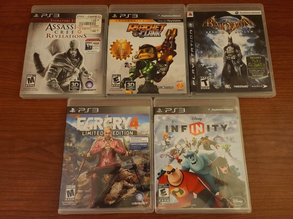 PS3 Games And 1 Wii Sports Game
