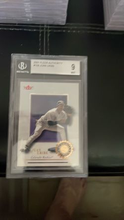 2001 Fleer authority trading card
