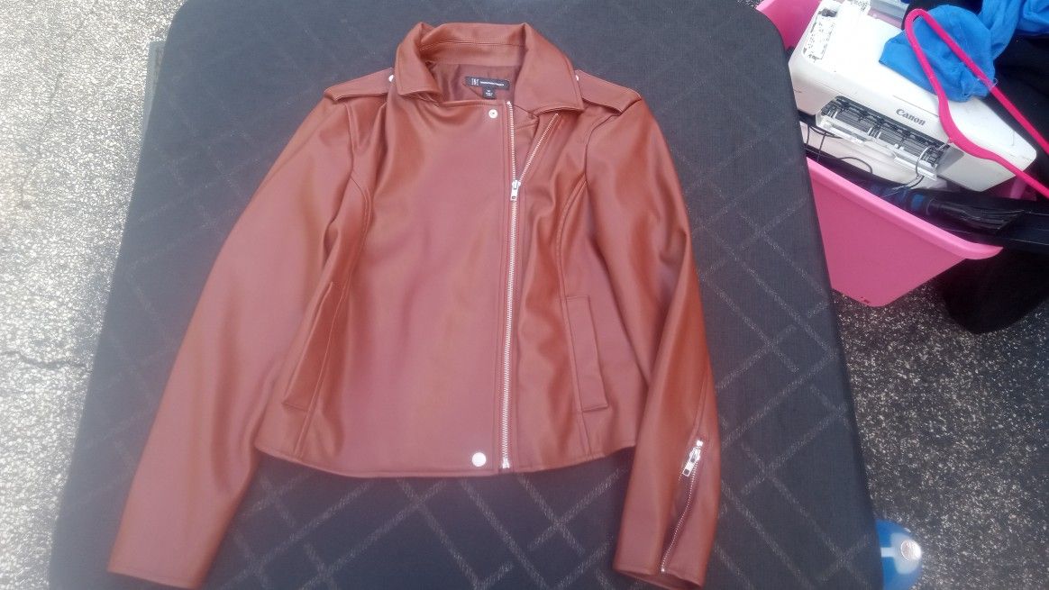Leather Jacket INC INTERNATIONAL CONCEPTS Size M