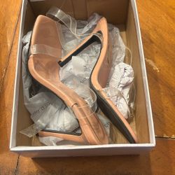 Clear High Heel Nude