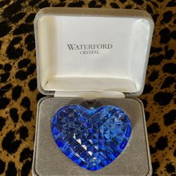 New Waterford Crystal Blue Heart