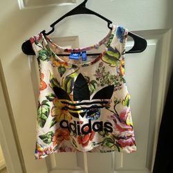 Adidas X Farm Rio Floral Crop Top 