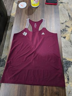 adidas Climalite Texas A&M Women's XL Maroon/White Lightweight Racerback Tank