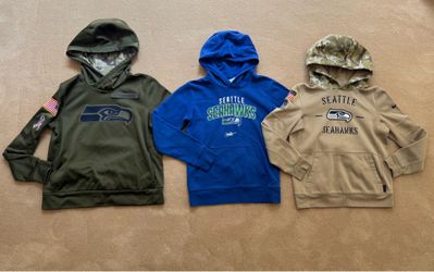 Seattle Seahawks Nike Boys Youth Hoodie Sweatshirt LOT Size Medium 10/12