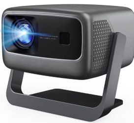 360°Stand 4K Projector with WiFi and Bluetooth, Auto Focus, Auto Keystone Short Throw Projector Native 1080P Support 36W DoIby Audio