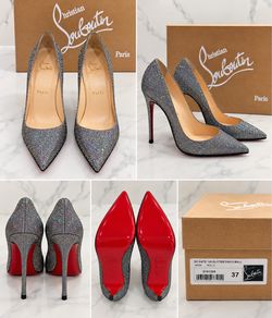 Christian Louboutin So Kate 120 Glitter Disco Ball Pumps Size 37