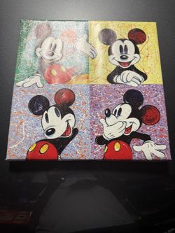 Mickey Mouse Picture 14 X 14 