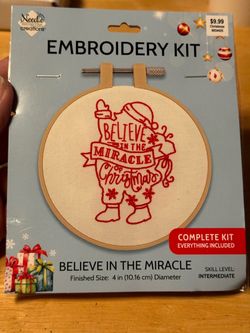 Needle Creations Christmas Embroidery Kit