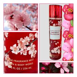 Bath & Body Works Japanese Cherry Blossom Fine Fragrance Mist - 8oz / 236ml 