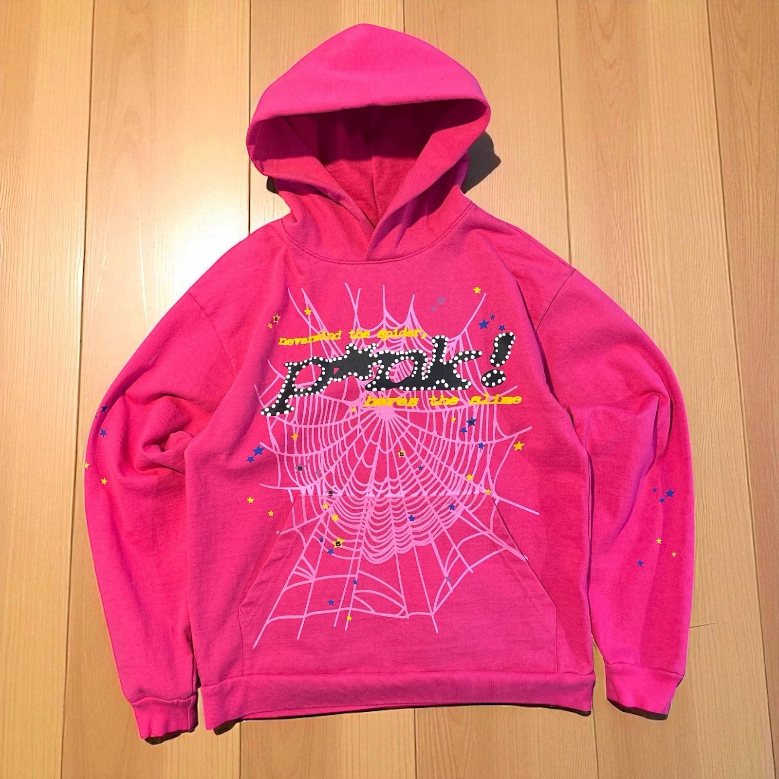 Pink Spider “Sp5der” Hoodie – Size Medium