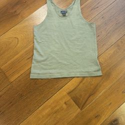 Patagonia Olive Green Organic Certified  Cotton Women's Tank Top
