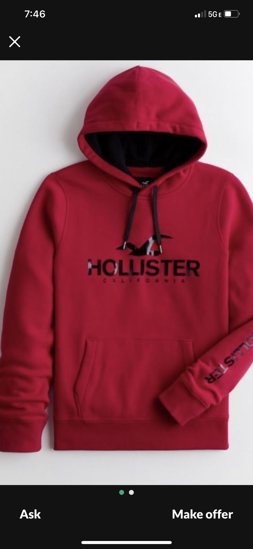 Hollister Hoodie For Men Brand New Size Xl