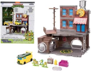 TMNT Nano Scene Turtle Lair Playset