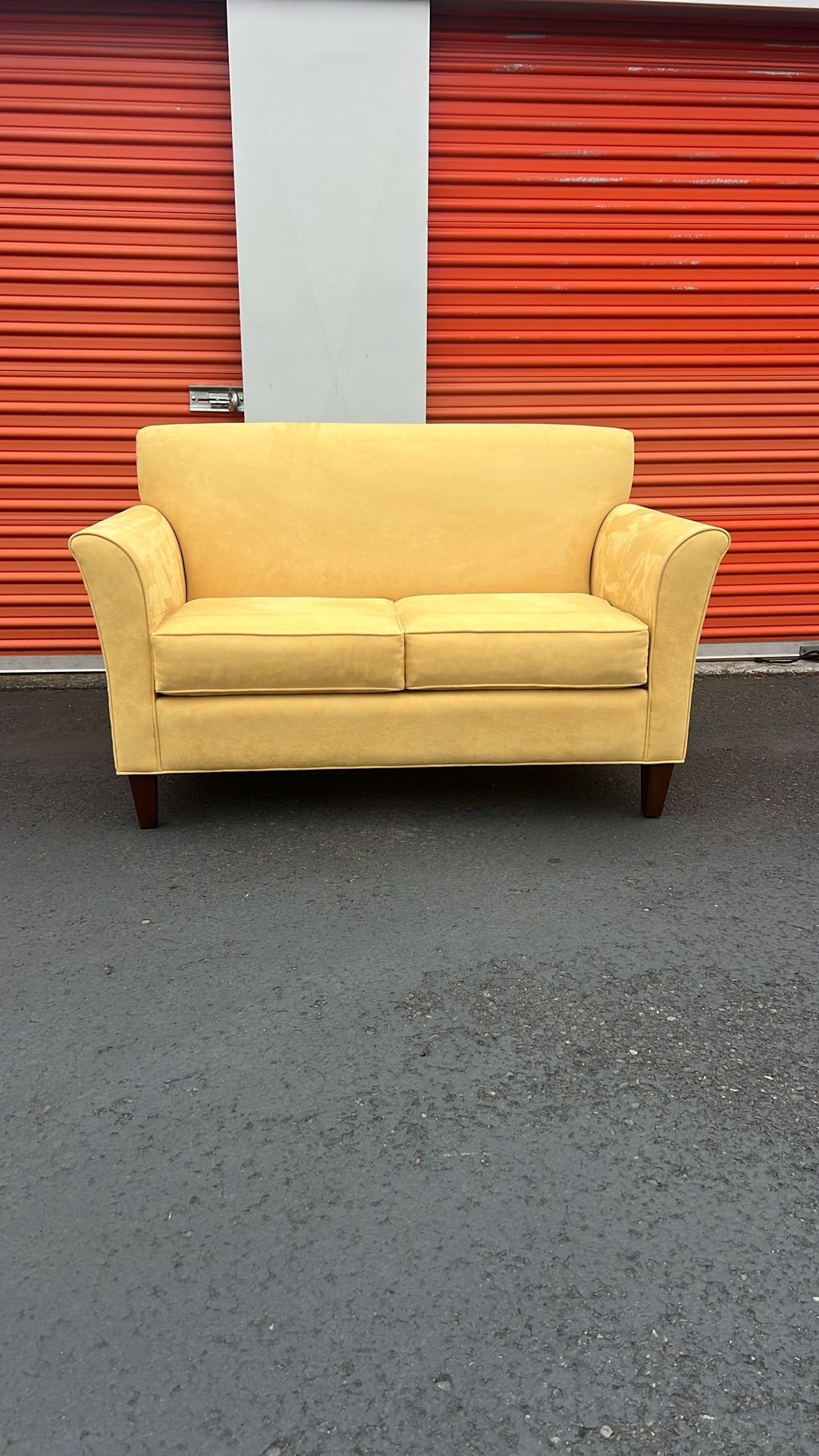 Banana yellow loveseat