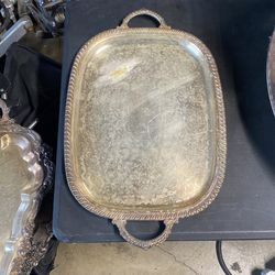 Med Silver Serving Tray