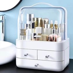 White 3-Drawer Cosmetic Storage Organizer Case!! Brand New!!