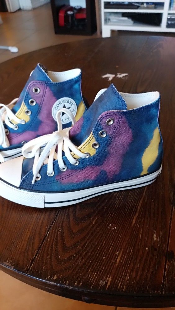 Converse Chuck Taylor High Top Tie Dye Mens 7, Womans 9