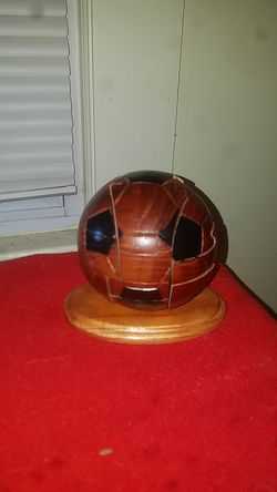 Wooden 3D puzzle. (Soccer ball)
